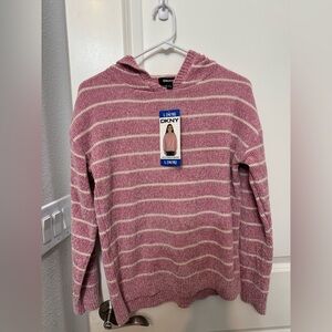 DKNY Youth Girls Chenille Sweater Pink L (14/16)
